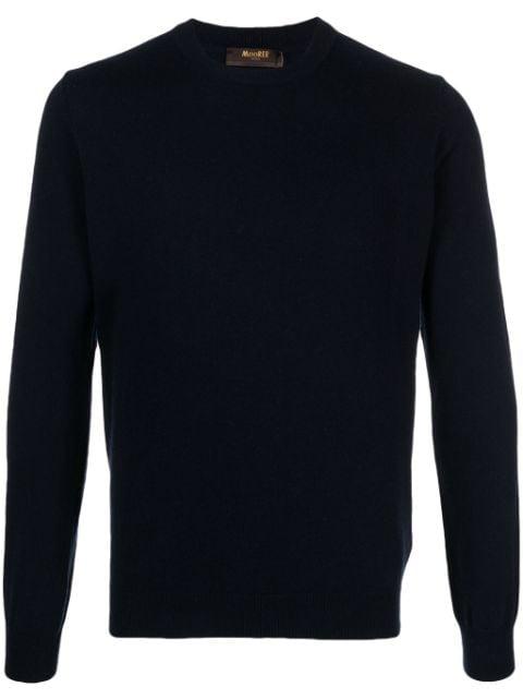 crew-neck silk-blend jumper by MOORER