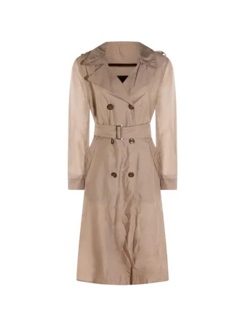 double-breasted belted coat by MOORER