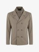 double-breasted peacoat by MOORER