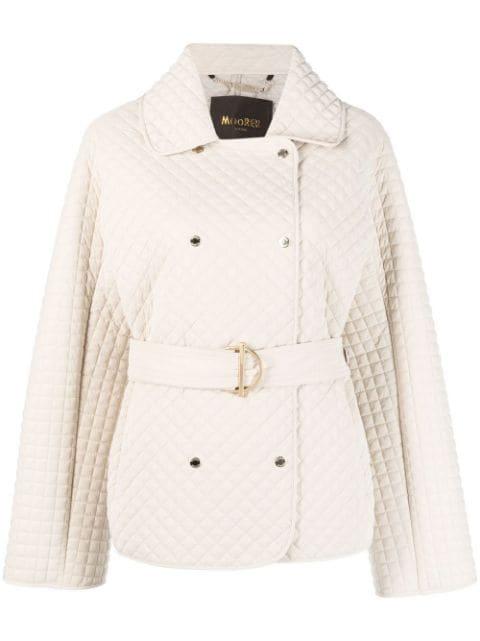 double-breasted quilted jacket by MOORER
