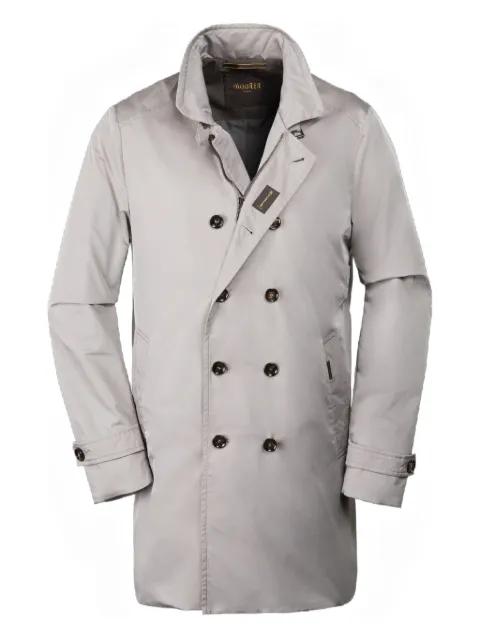 double-breasted zip-front coat by MOORER