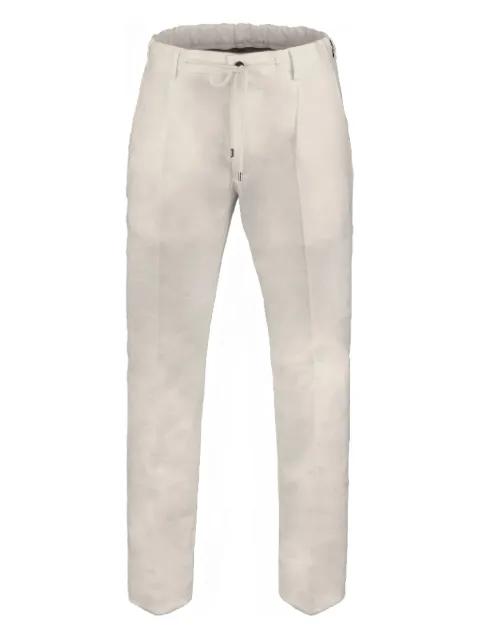 drawstring straight-leg trousers by MOORER