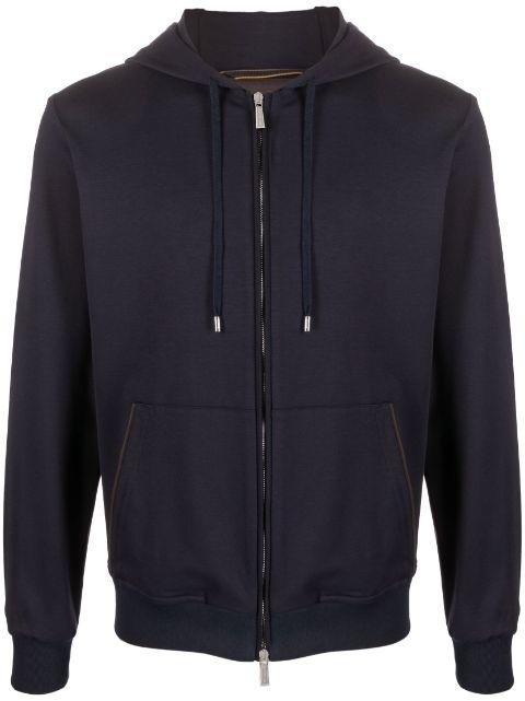 drawstring zip-up hoodie by MOORER