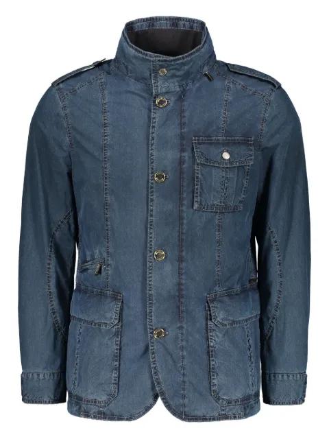 flap-pockets denim jacket by MOORER