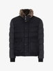 fur-collar quilted jacket by MOORER
