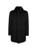 fur-collar wool coat by MOORER