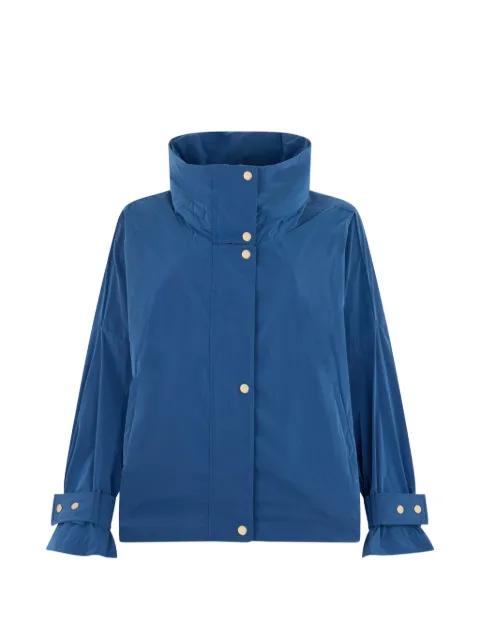 high-collar button jacket by MOORER