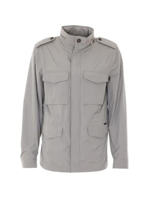 high-neck pockets jacket by MOORER