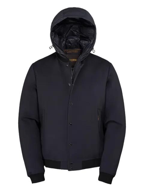hoodied bomber jacket by MOORER