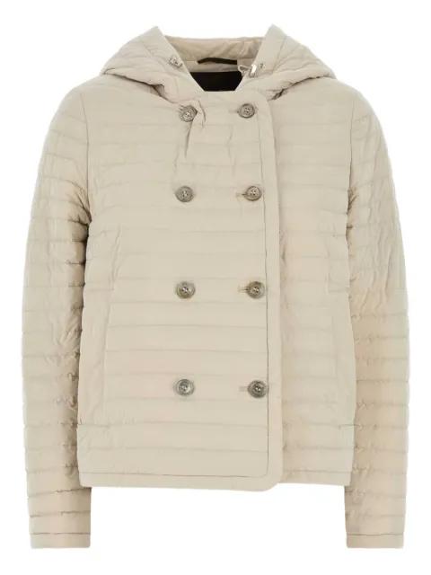 hoodied double-breasted padded jacket by MOORER