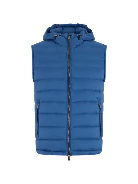 hoodied padded gilet by MOORER