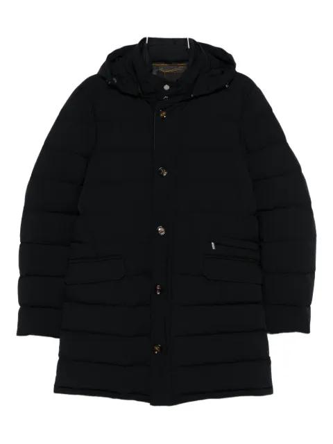 hoodied quilted coat by MOORER