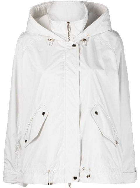 hoodied z ip-up coat by MOORER