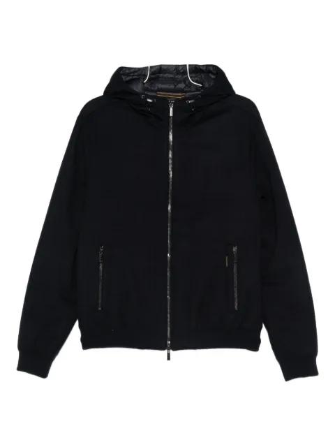 hoodied zip-up coat by MOORER