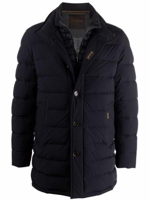 layered down-padded jacket by MOORER