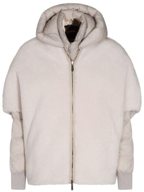 layered puffer jacket by MOORER