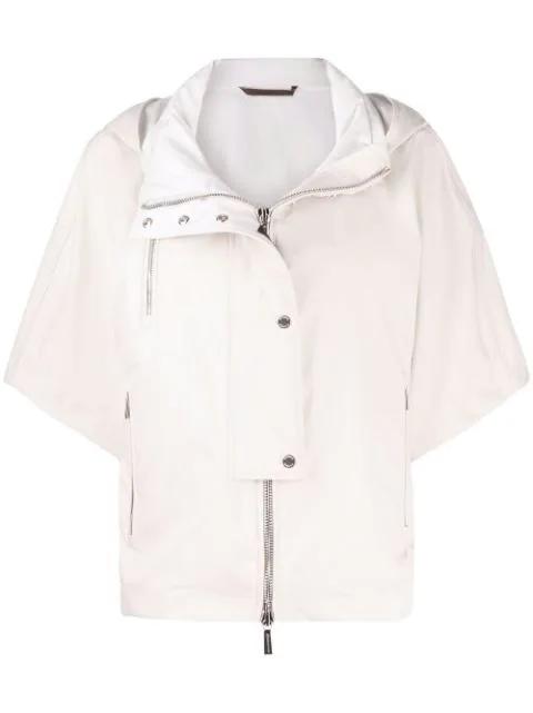 lightweight short-sleeved hoodied jacket by MOORER