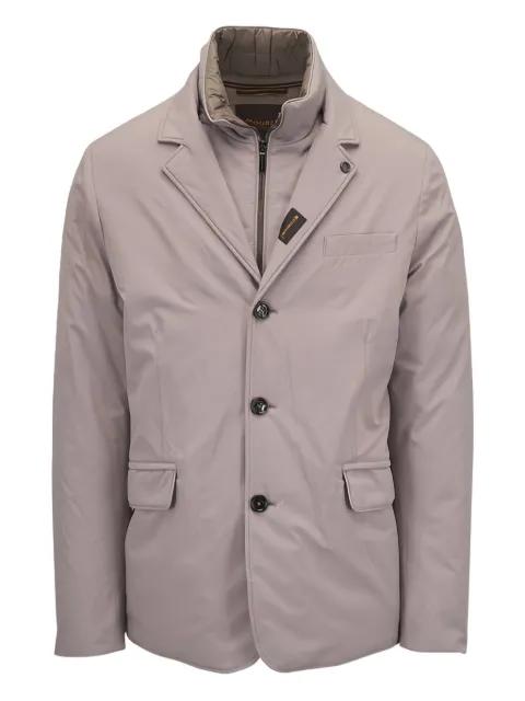 notched lapel single-breasted coat by MOORER