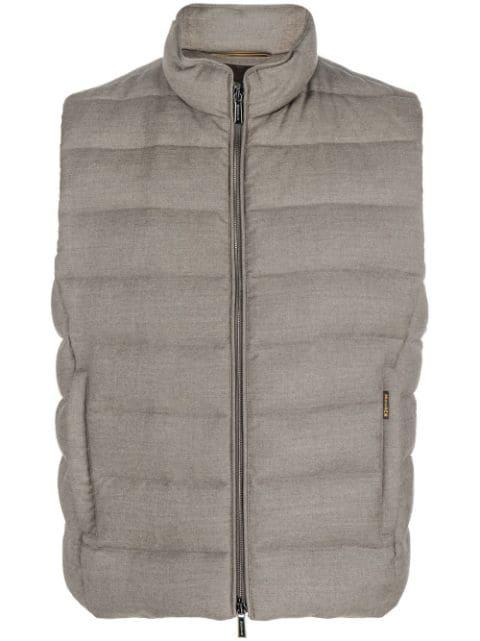 padded down gilet by MOORER