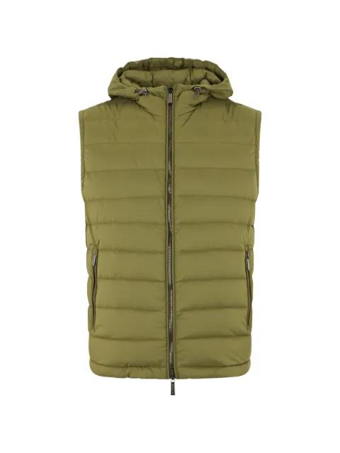 padded hoodied gilet by MOORER