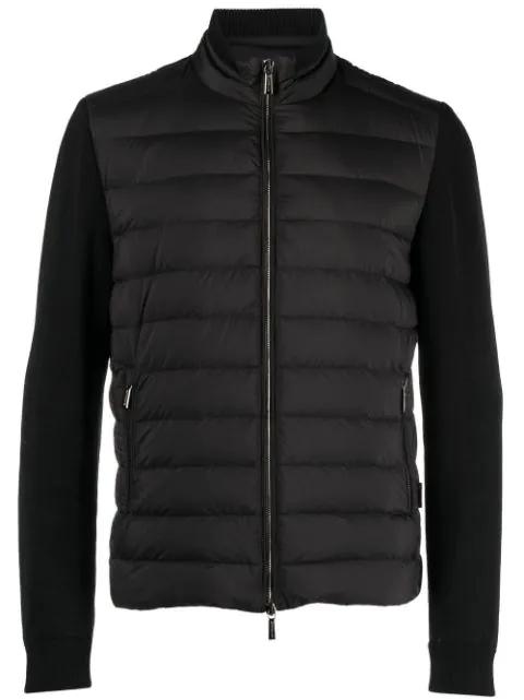 padded zip-up down gilet by MOORER