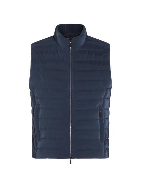 padded zip-up gilet by MOORER