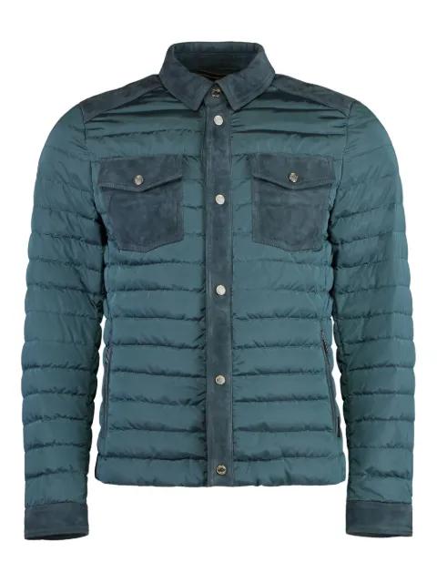 panelled quilted jacket by MOORER