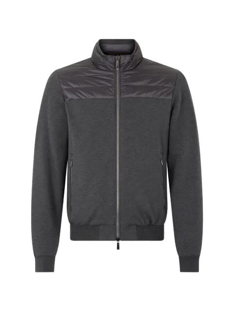panelled zip-up jacket by MOORER