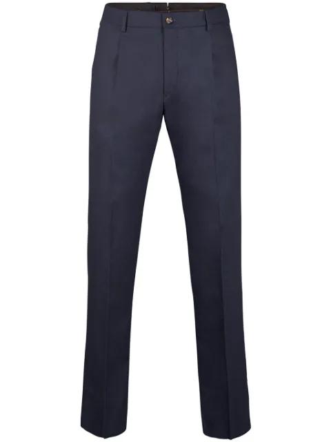 pleat-detail trousers by MOORER