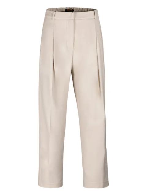 pleated cropped trousers by MOORER