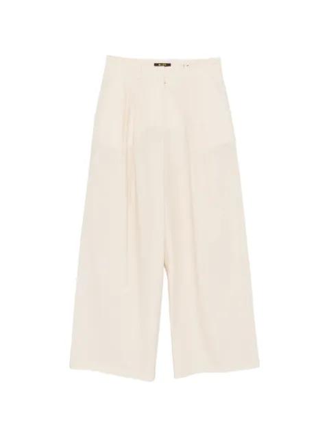 pleated wide-leg trousers by MOORER