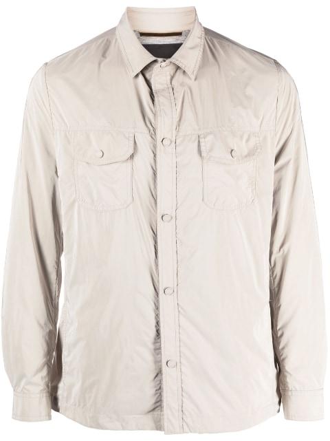 press-stud fastening jacket by MOORER