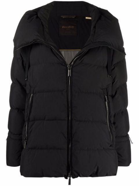 quilted down-lined padded jacket by MOORER