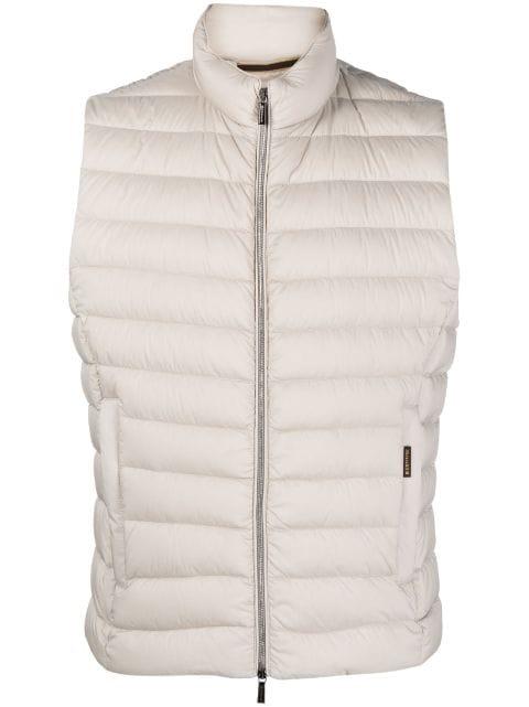 quilted-finish padded jacket by MOORER