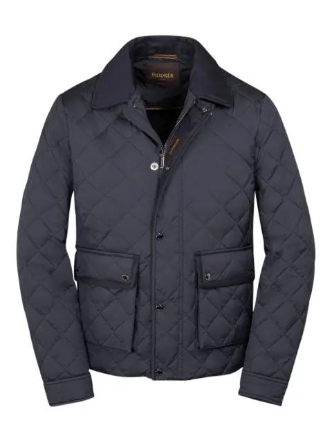 quilted flap-pocket jacket by MOORER