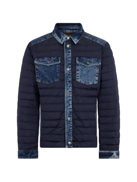 quilted panelled jacket by MOORER