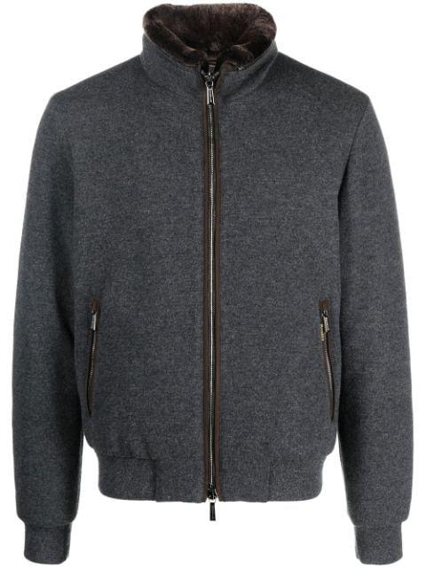 quilted wool-cashmere jacket by MOORER