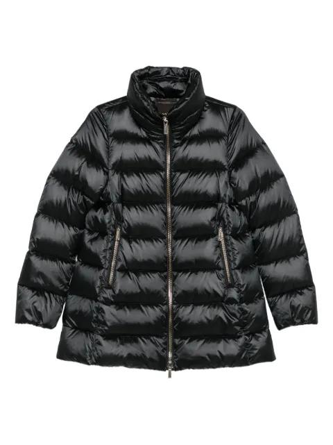 quilted zip-front coat by MOORER