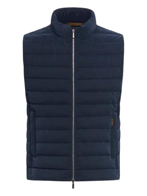 quilted zip-front gilet by MOORER
