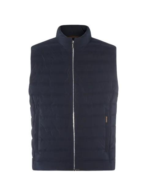 quilted zip gilet by MOORER