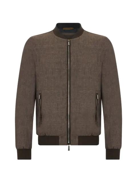 ribbed bomber jacket by MOORER
