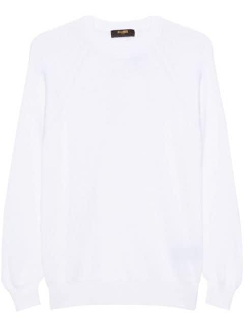 ribbed crew-neck jumper by MOORER