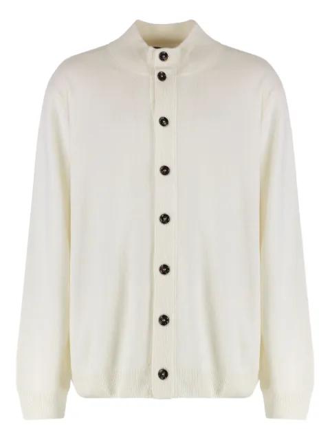 ribbed-knit button cardigan by MOORER