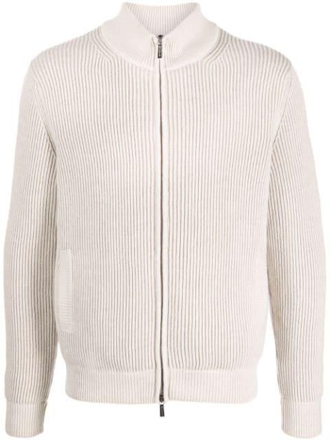 ribbed knit virgin wool jumper by MOORER