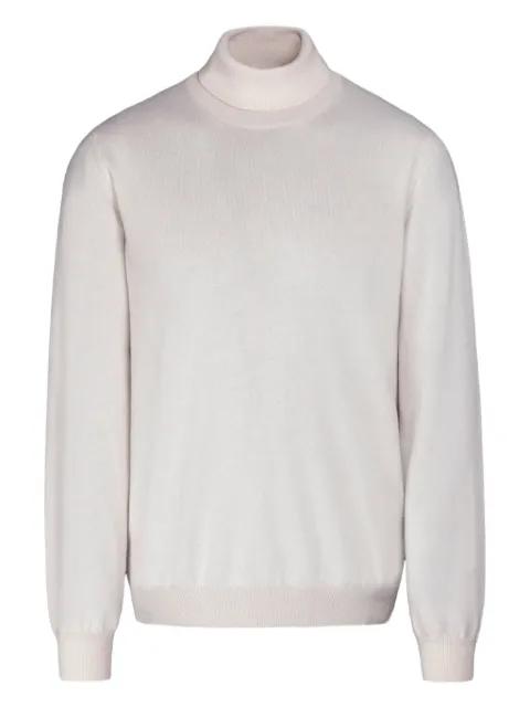 roll neck cashmere-blend sweater by MOORER