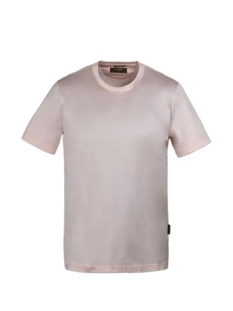 round-neck slim-fit T-shirt by MOORER