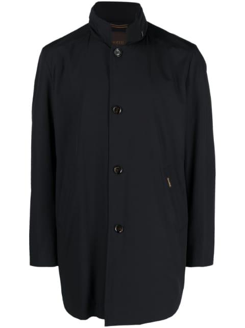 stand-up collar raincoat by MOORER
