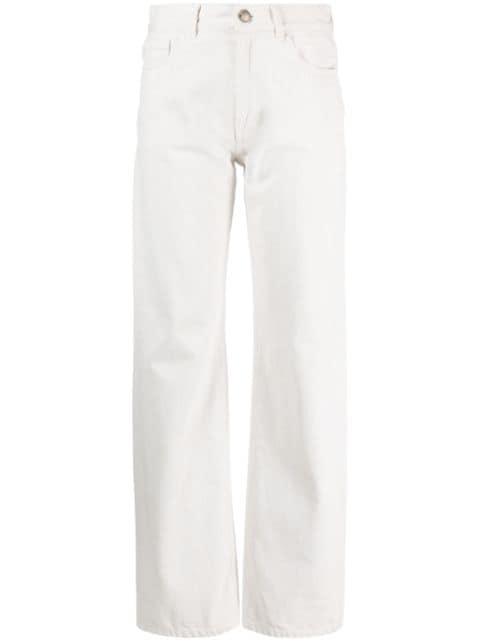straight-leg high-waist jeans by MOORER