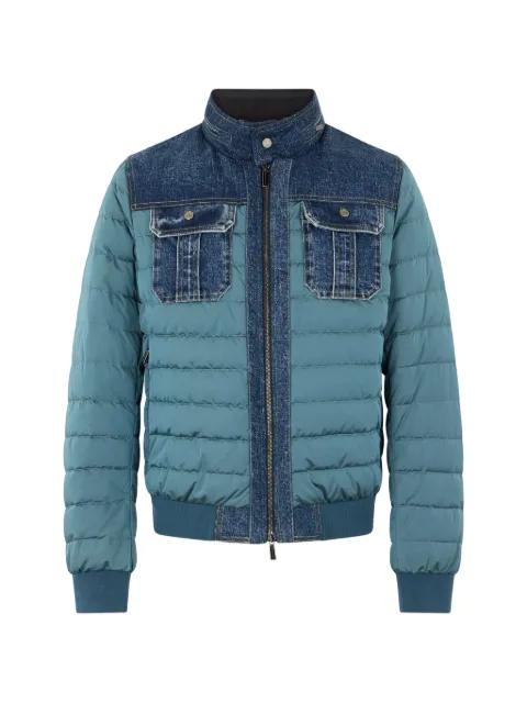 striped padded jacket by MOORER