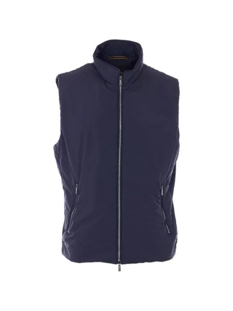 zip sleeveless vest by MOORER